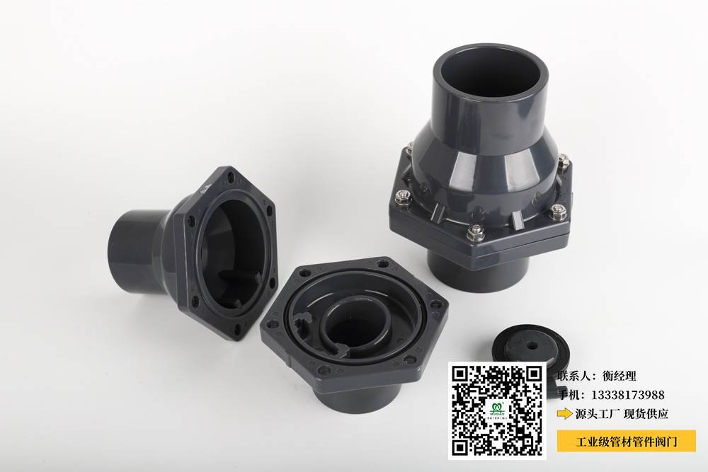 pvc蝶阀带法兰(PVC蝶阀附带法兰连接 device - 简单易用的配件新解决方案)